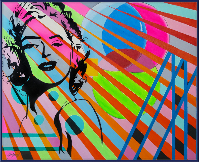 Monroe, marilyn, monroe, pop, art, rainbow, colorful, HD phone wallpaper